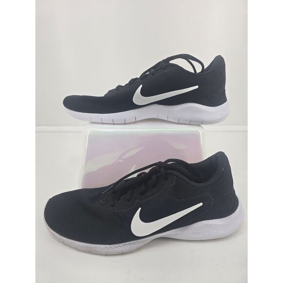 Nike Flex Experience Run 10 CD0225-001 Black White Athletic 9.5 - Picture 1 of 8